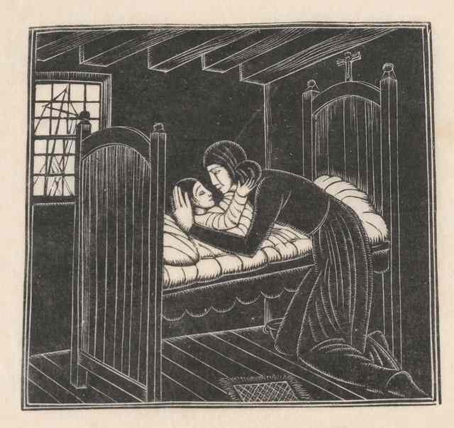 Appraisal: Eric Gill British - Mother and child wood engraving circa