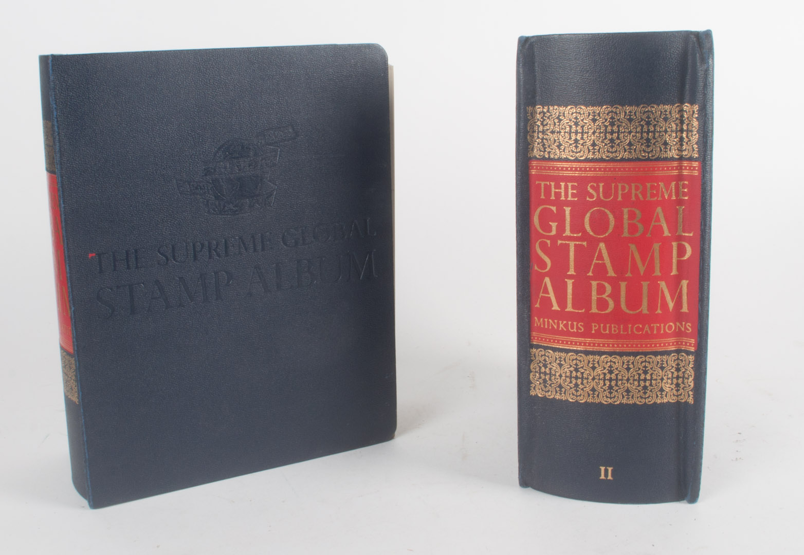 Appraisal: Two volumes of supreme stamp album