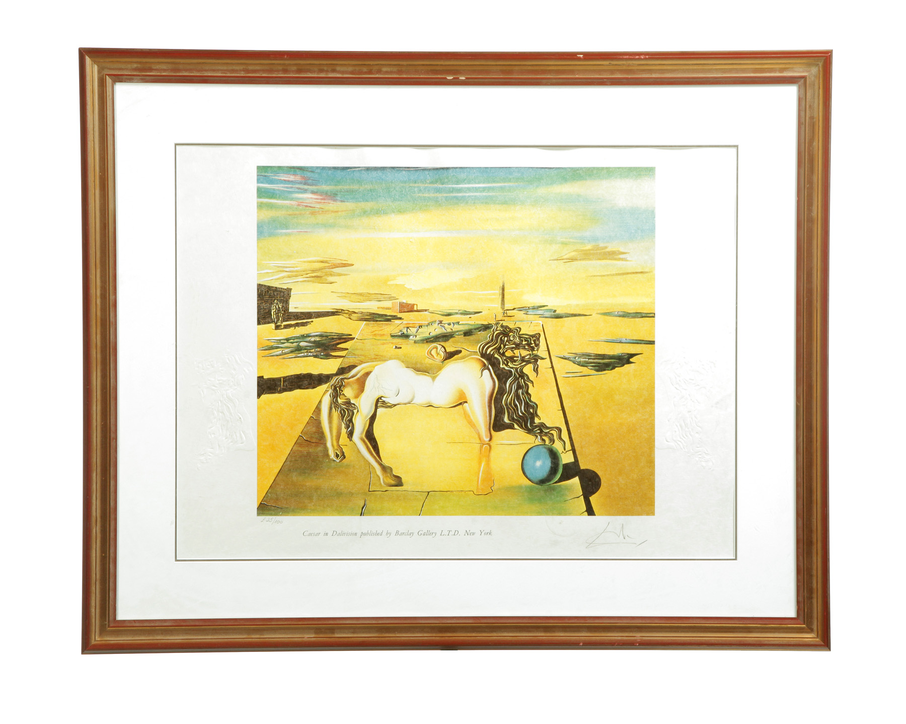 Appraisal: CAESAR IN DALIVISION PRINT BY SALVADOR DALI SPAIN - Color