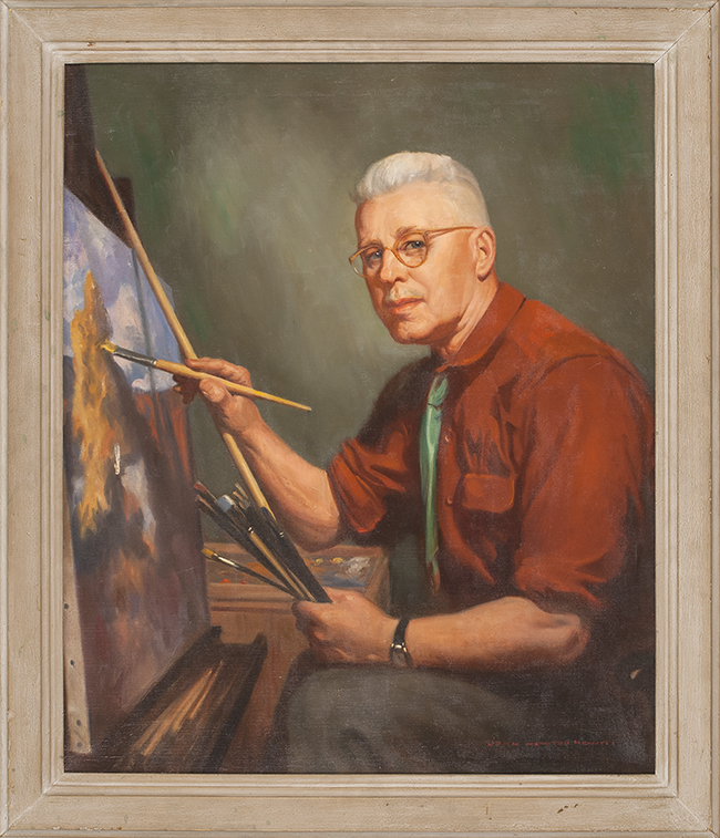 Appraisal: JOHN NEWTON HOWITTAmerican - Self portrait of the artist at