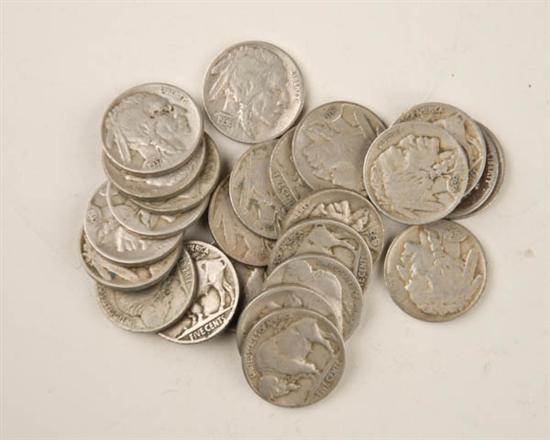 Appraisal: Buffalo Nickels - All Mintmarked -