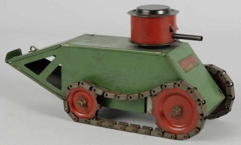 Appraisal: Pressed Steel Structo WWI Tank Toy Description Turret on top