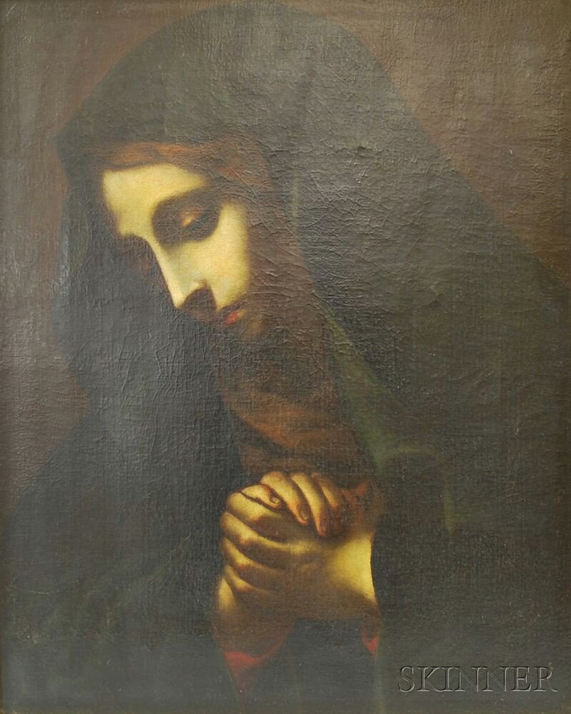 Appraisal: After Carlo Dolci Italian - Mater Dolorosa Unsigned Oil on