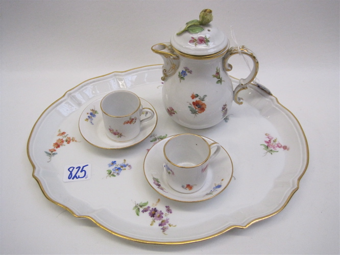 Appraisal: MEISSEN PORCELAIN CHILD'S TEA SET piece in the Scattered Flowers