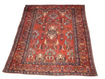 Appraisal: An Antique Lilihan Carpet ca This antique lilihan carpet dates