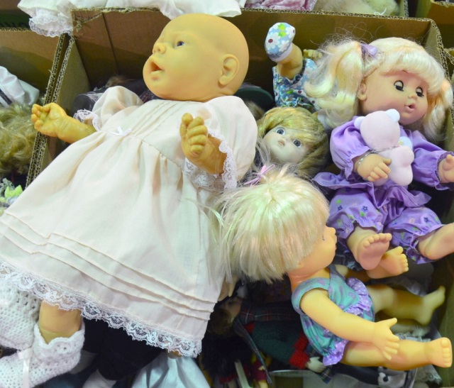 Appraisal: Bx Of Collectible Vinyl Porcelain DollsAll are in good condition