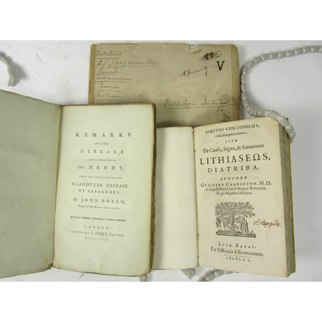 Appraisal: Medicine items comprising Charleton Walter Spiritus Gorgonicus vi sua saxipara