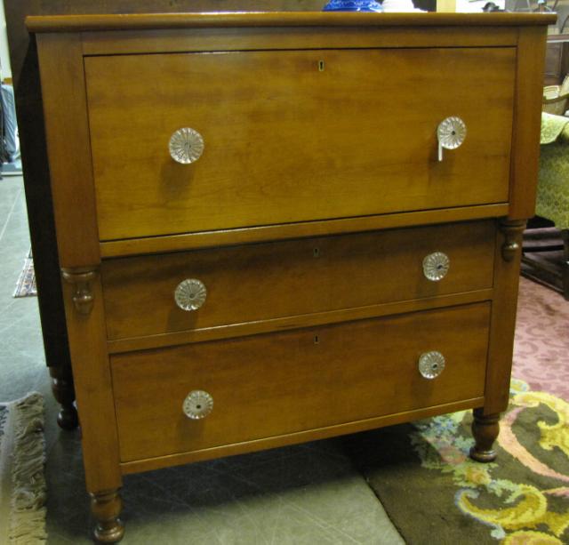 Appraisal: Country Empire Three drawer chest with graduated drawers tall cherry