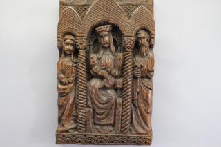 Appraisal: Antique Carved Plaque of the Wise Men Antique Carved Plaque