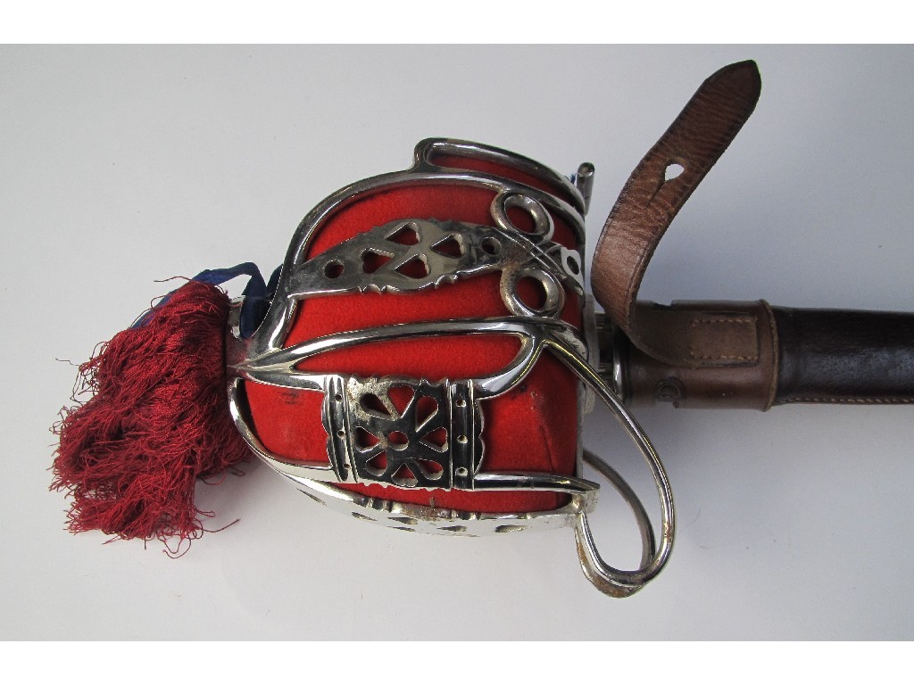 Appraisal: A basket hilted broad sword th Vol Battn Royal Scots