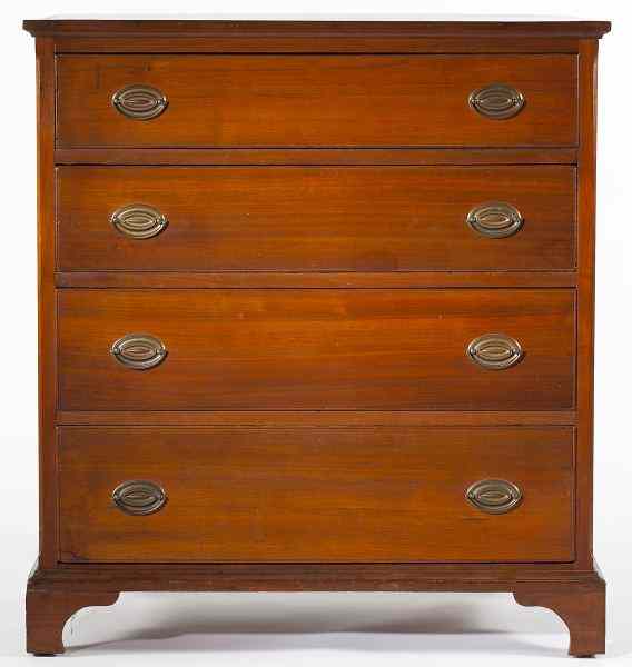 Appraisal: Southern Chippendale Chest of Drawersearly th century likely Western NC