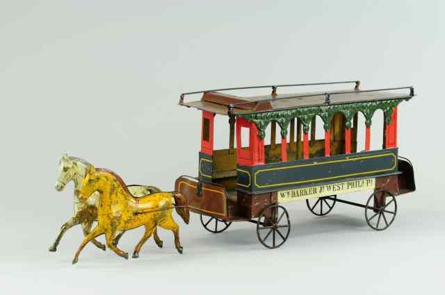 Appraisal: EARLY AMERICAN PHILADELPHIA STREET TROLLEY Attributed to Philadelphia maker Francis