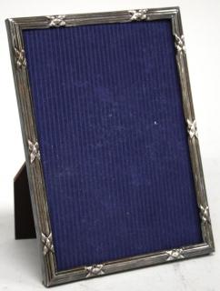 Appraisal: Tiffany Co Italian Sterling Silver Picture Frame In a repousse