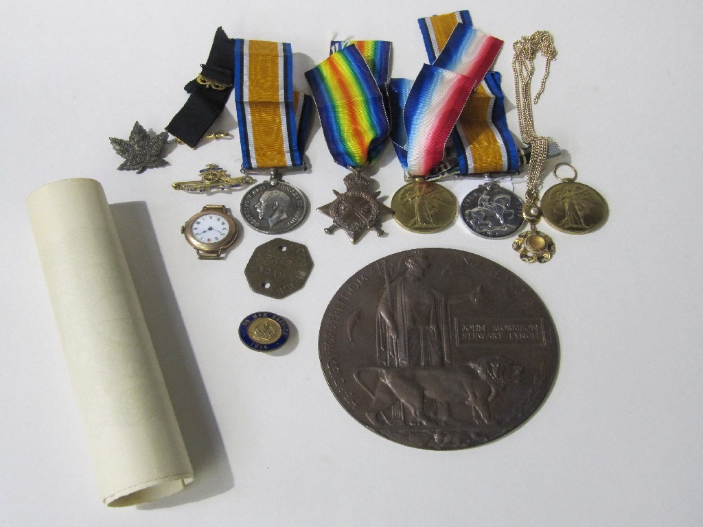 Appraisal: Lot comprising war medals one to Pte J J Connor