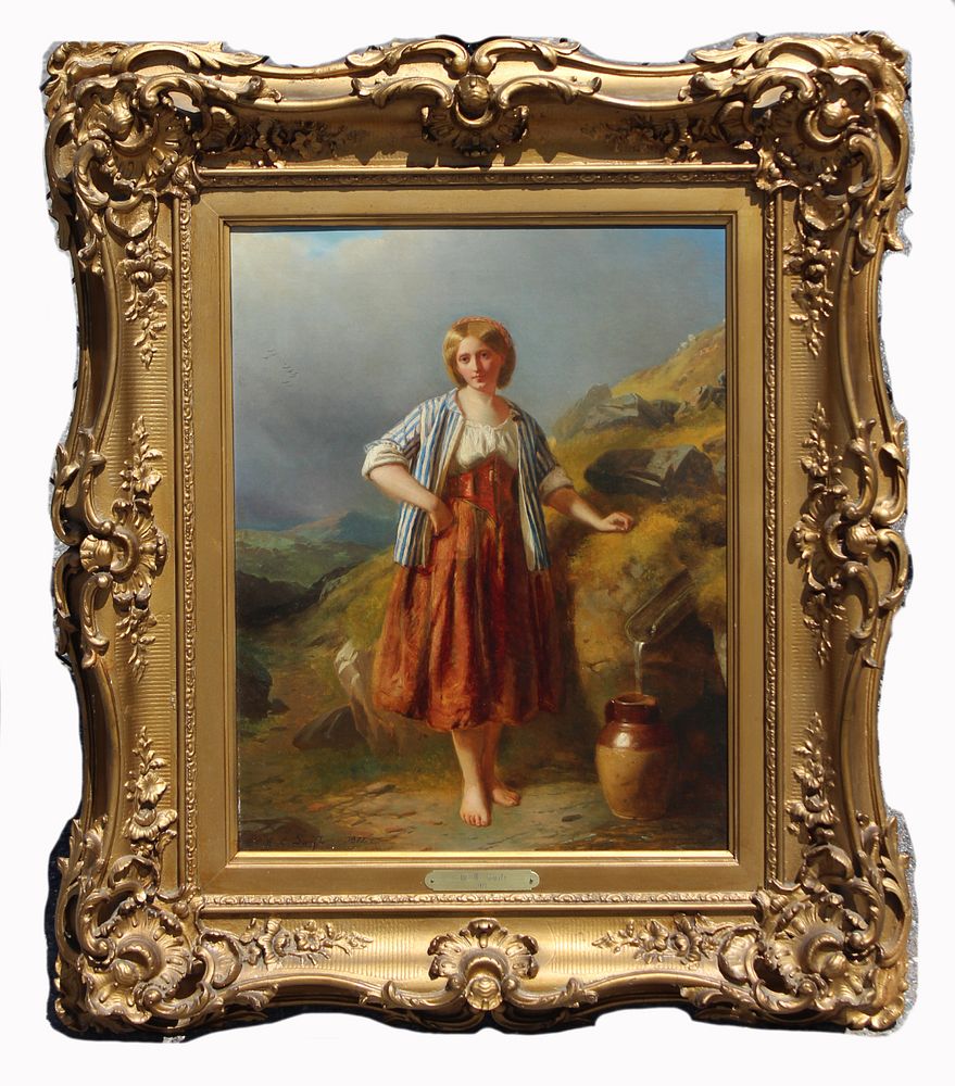 Appraisal: W C Swift th C Peasant in a Landscape W