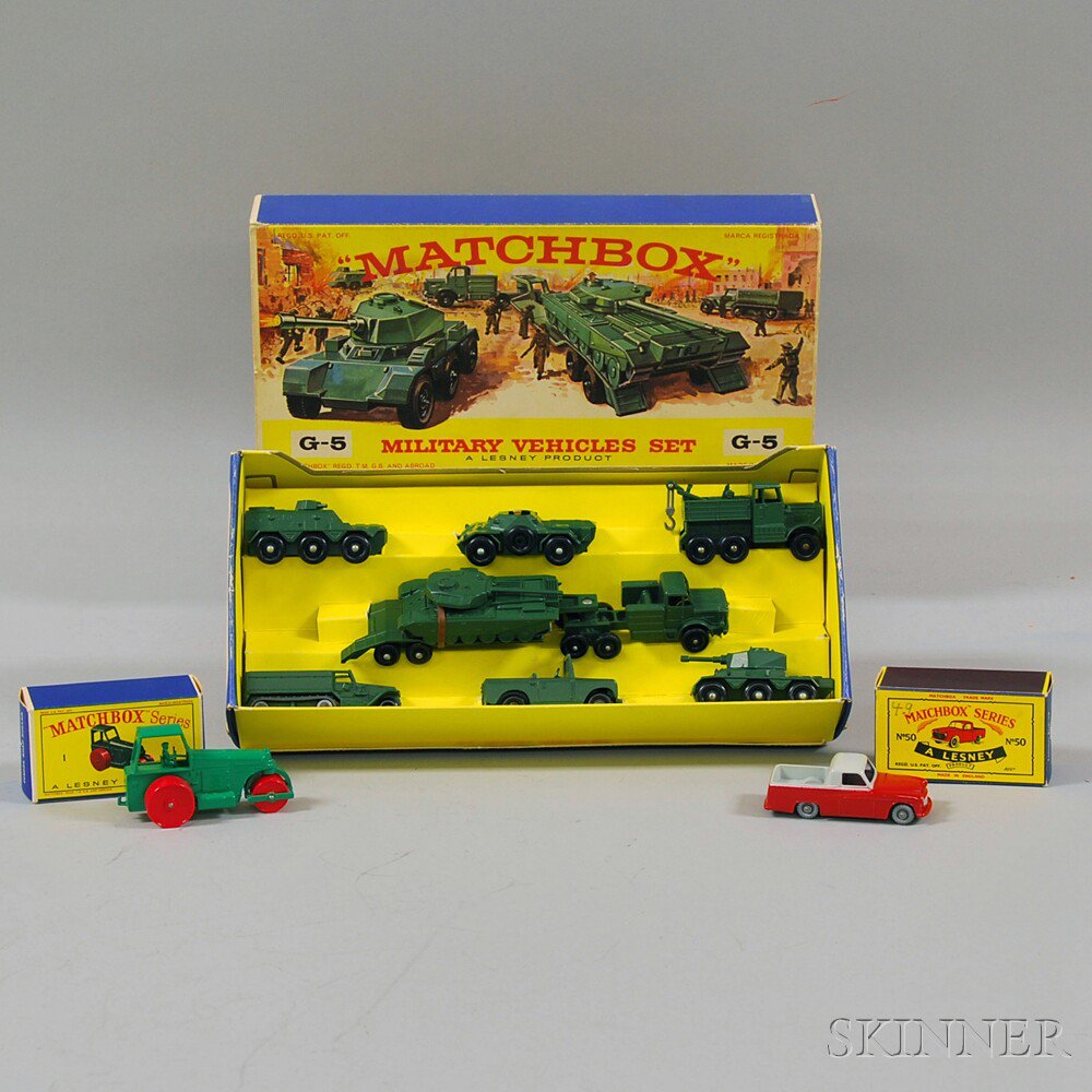 Appraisal: Three Matchbox Toys Die-cast Metal Vehicles including G- Military Vehicles