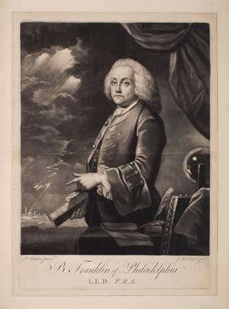 Appraisal: FRANKLIN BENJAMIN McArdell James after Benjamin Wilson B Franklin of