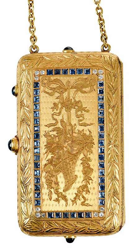 Appraisal: kt Dance Compact engraved case front with square cut synthetic