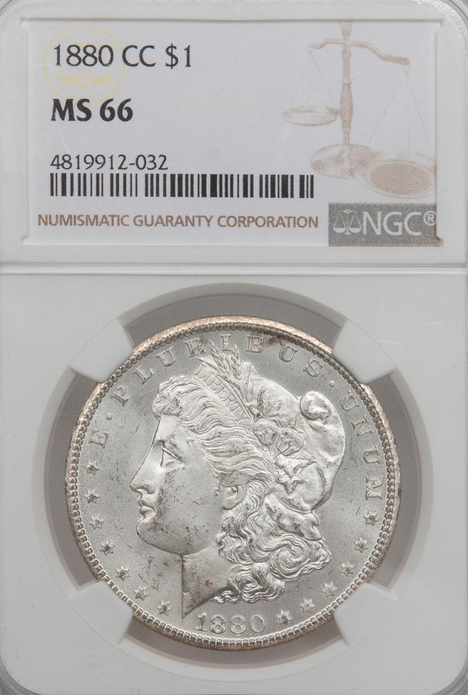 Appraisal: -CC MORGAN SILVER DOLLAR NGC MS An -CC Carson City