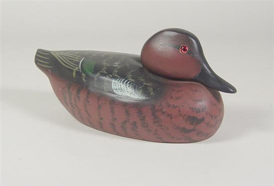 Appraisal: Barnegat Bay Cinnamon Teal Decoy Signed Frederick C Brown Jr