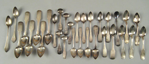 Appraisal: Reading Pennsylvania coin silver spoons early mid th c bearing