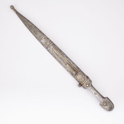 Appraisal: Ottoman Turkish Kindjal Dagger th century with gold and silver