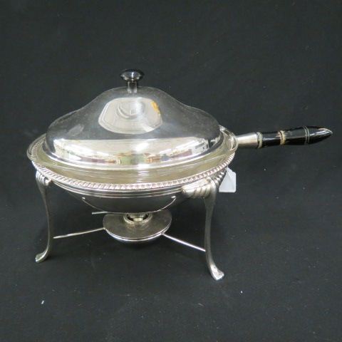 Appraisal: Silverplate Chafing Dish with stand burner