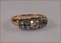 Appraisal: A multi stone diamond set ring a central old cut