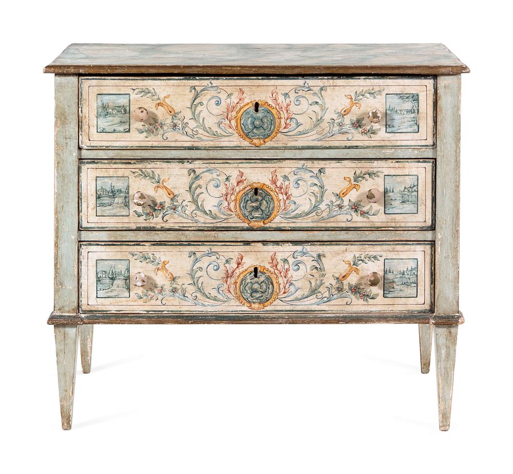 Appraisal: An Italian Painted Commode An Italian Painted Commode th Century