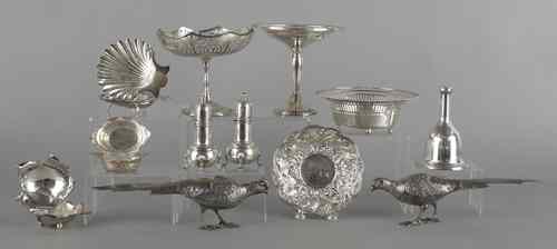 Appraisal: Collection of sterling silver and plate to include a Hans