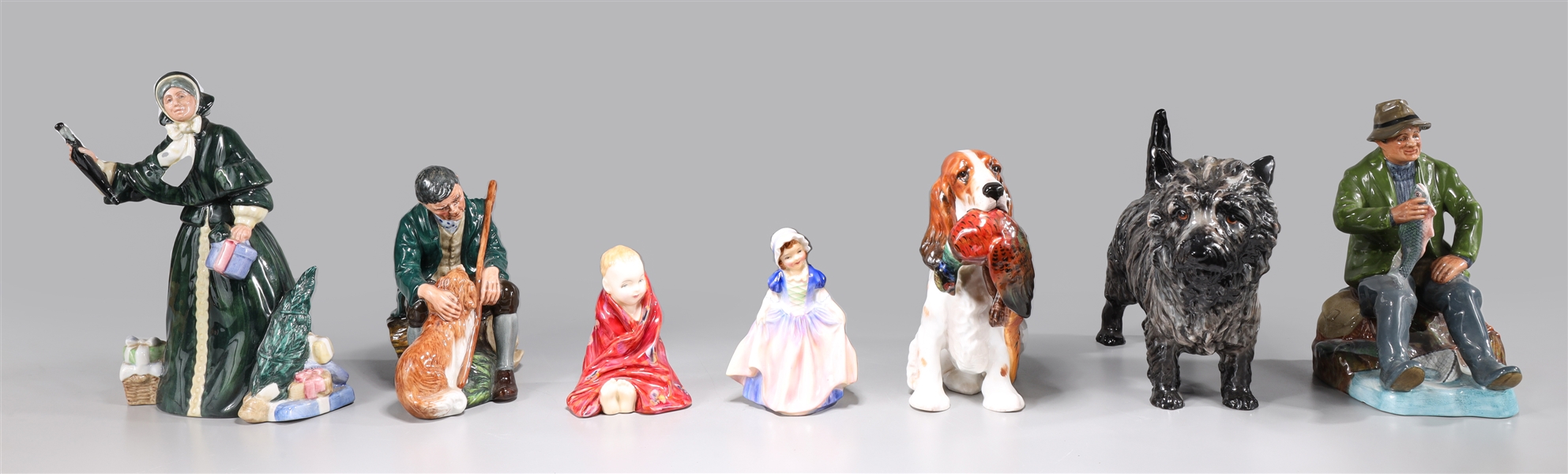 Appraisal: Group of seven vintage Royal Doulton porcelain figures Dinky Do