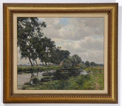 Appraisal: LOUIS CLESSE - CLOUDY SKY Oil on masonite x in