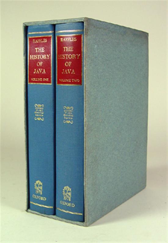 Appraisal: Raffles T S The History of Java two volumes reprint