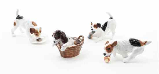 Appraisal: Four Royal Doulton Porcelain Dogs three depicting terriers and one