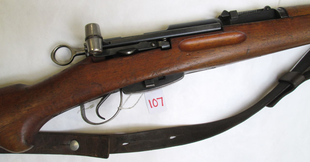 Appraisal: SWISS MODEL STRAIGHT PULL BOLT ACTION RIFLE X mm caliber