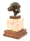 Appraisal: BRONZE SCULPTURE - 'Brittany' a Spaniel Dog head by Winston