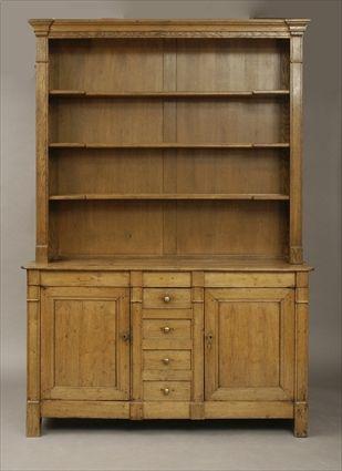 Appraisal: Oak Dresser Upper section modern x x in