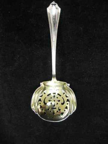 Appraisal: Gorham Sterling Silver Nut Spoon gold wash fancy pierced bowl