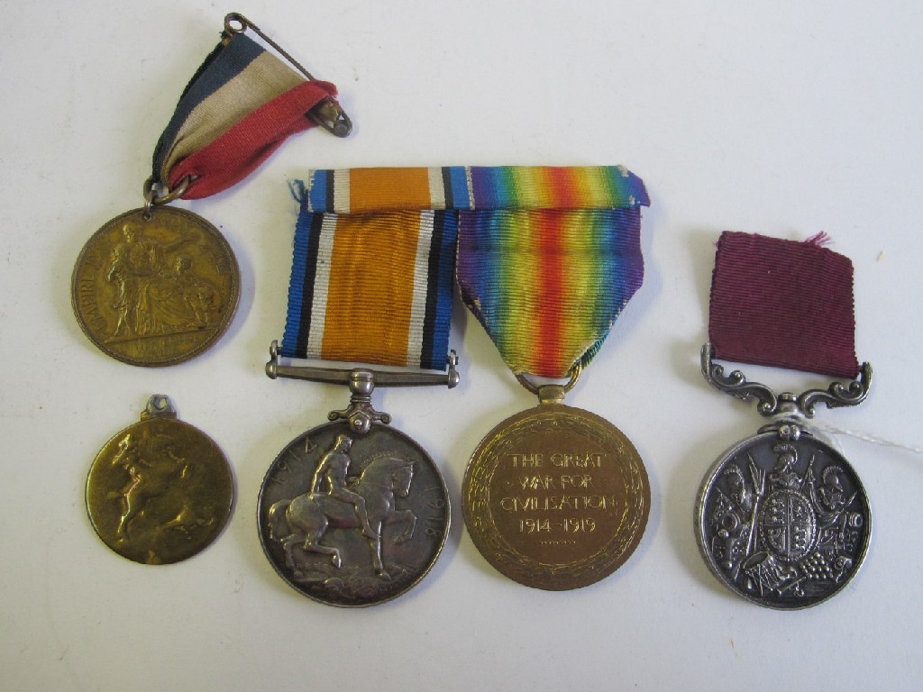 Appraisal: Lot comprising long service and good conduct medal to Colour