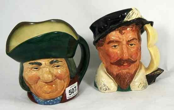 Appraisal: Royal Doulton Large Character Jugs Sir Francis Drake D and