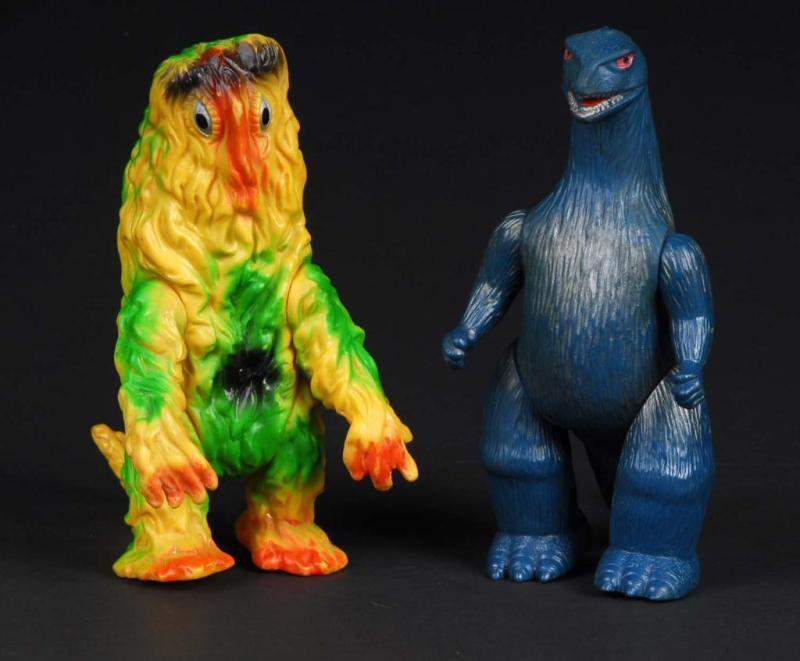 Appraisal: Lot of Bullmark Hedorah Bullmark Godzilla Description Japanese Made by