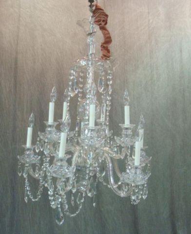 Appraisal: Antique Crystal Chandelier From a Southampton area home