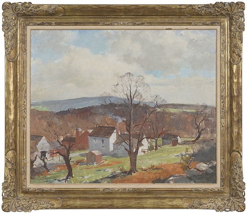 Appraisal: Attributed to Harry Russell Ballinger Connecticut - Early Spring on