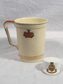 Appraisal: A Prince of Wales North Staffordshire Regt mug by Meakin