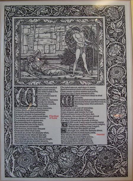 Appraisal: WILLIAM MORRIS EDWARD BURNE JONES TWO PAGES FROM THE WORKS