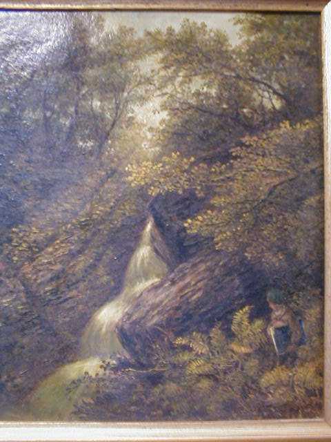 Appraisal: Percy Rowbottom A Lovers Leap Buxton oil on canvas depicting