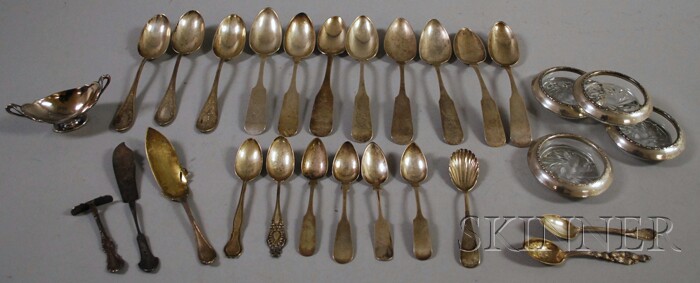 Appraisal: Group of Assorted Sterling and Coin Silver Flatware and Tableware