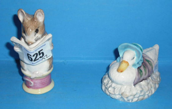 Appraisal: Beswick Beatrix Potter Figures Tailor of Gloucester and Jemima Puddleduck