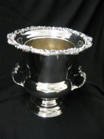 Appraisal: Rogers Silverplate Wine Cooler classical form tall