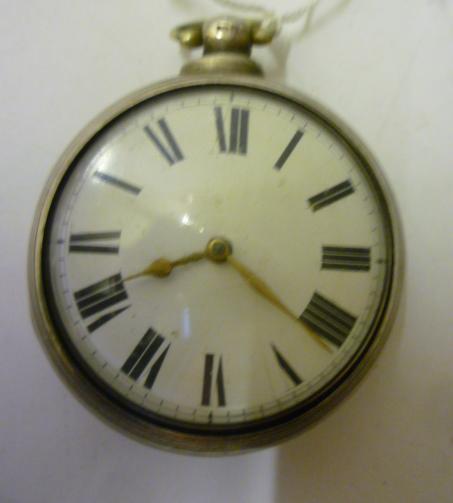 Appraisal: A GEORGE III GENTLEMAN'S SILVER PAIR CASED POCKET WATCH Birmingham